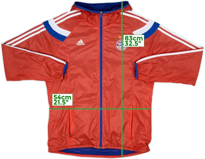 2013-14 Bayern Munich adidas Hooded Rain Jacket - 6/10 - (L)