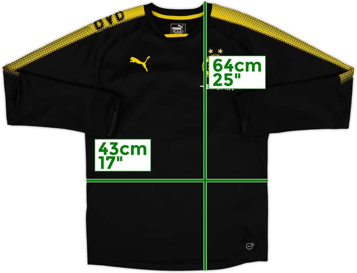 2017-18 Borussia Dortmund Puma Sweat Top - 8/10 - (M)