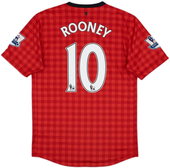 2012-13 Manchester United Home Shirt Rooney #10 - 6/10 - (S)