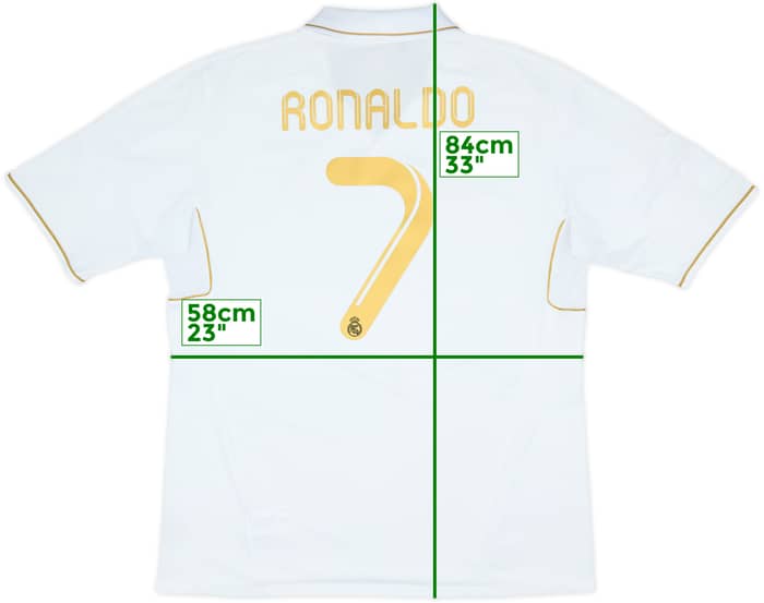 2011-12 Real Madrid Home Shirt Ronaldo #7 - 6/10 - (XL)