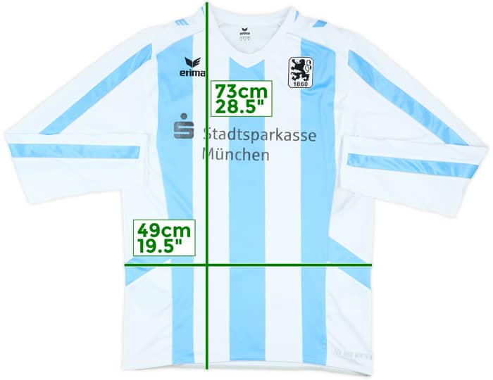 2010-11 1860 Munich II Match Issue Home L/S Shirt #15