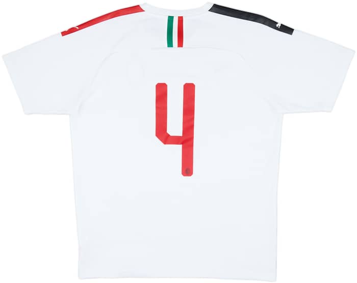 2019-20 AC Milan Away Shirt #4 - 4/10 - (L)