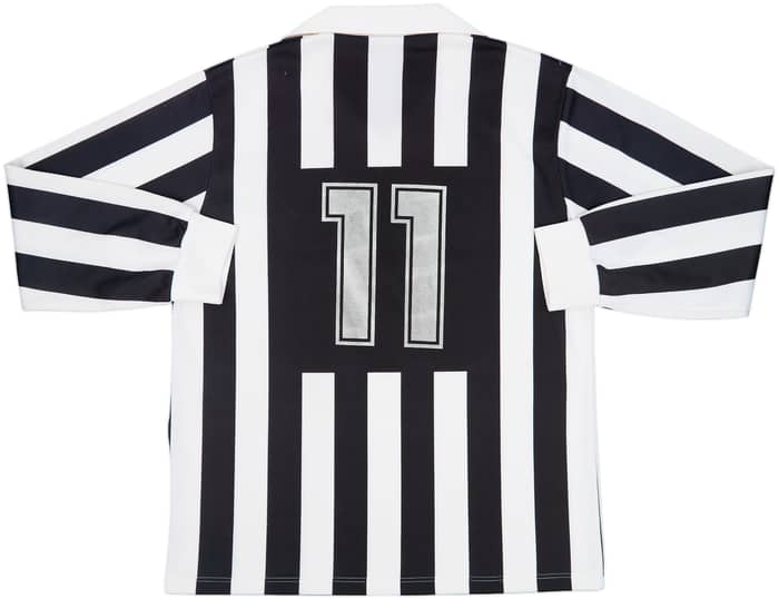 1989-90 Juventus Basic Home L/S Shirt #11 - 7/10 - (XL)