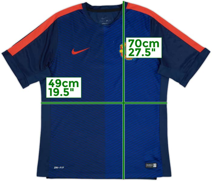 2014-15 Manchester United Nike Training Shirt - 7/10 - (L)