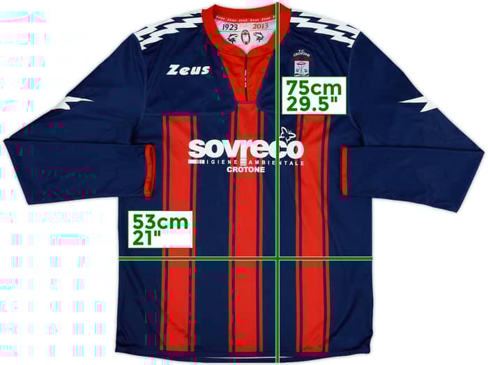 2012-13 Crotone Home L/S Shirt - 9/10 - (XL)