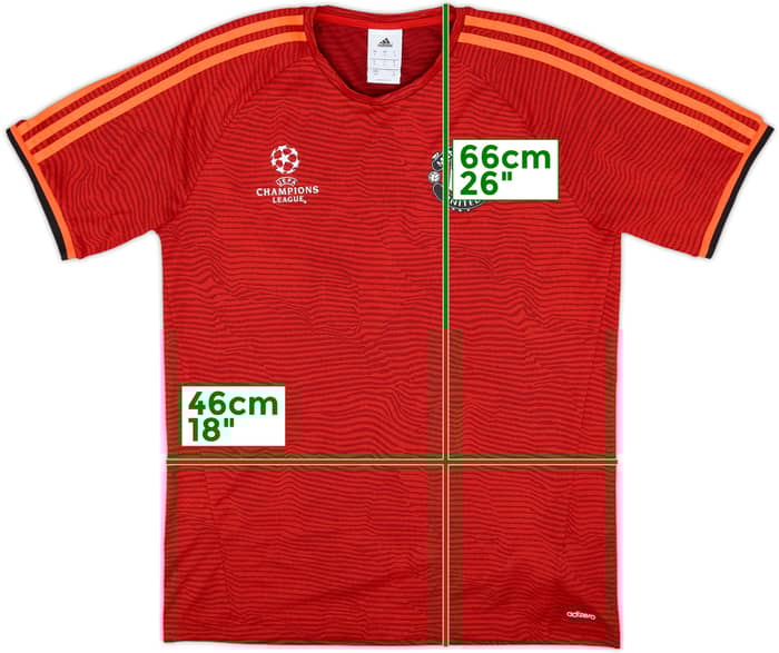 2015-16 Manchester United adidas CL Training Shirt - 9/10 - (S)