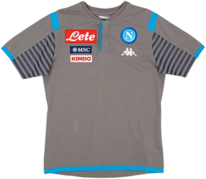 2018-19 Napoli Kappa Polo Shirt - 9/10 - (L)