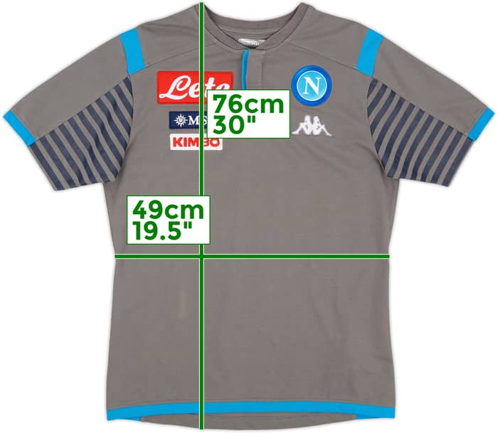 2018-19 Napoli Kappa Polo Shirt - 9/10 - (L)
