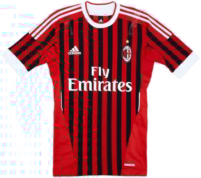 2011-12 AC Milan Player Issue Home Shirt Ibrahimovic #11 - 7/10 - (M)