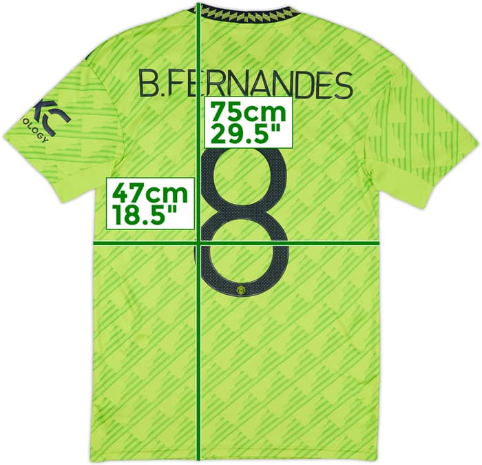 2022-23 Manchester United Third Shirt B.Fernandes #8 - 10/10 - (S)
