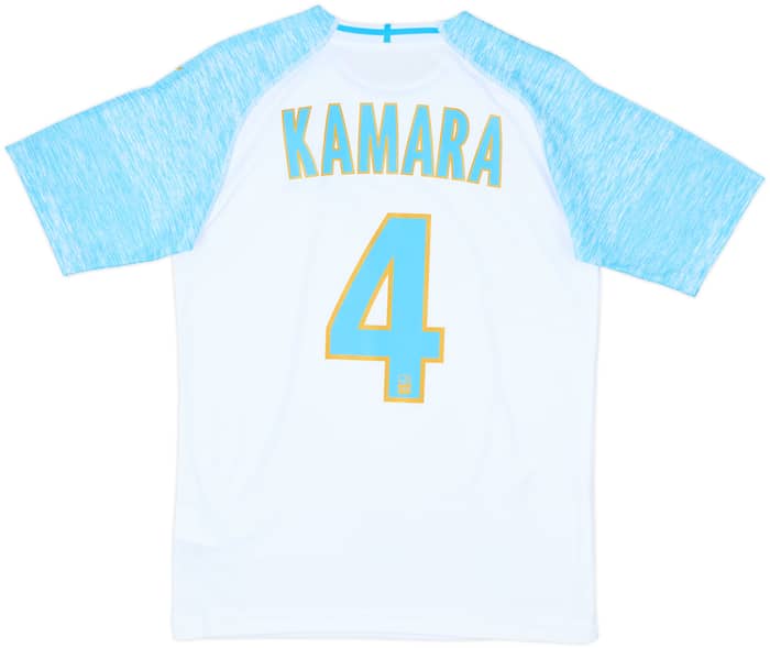 2018-19 Olympique Marseille Home Shirt Kamara #4 - 10/10 - (XS)
