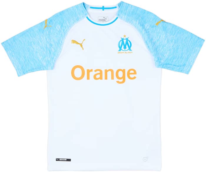 2018-19 Olympique Marseille Home Shirt Kamara #4 - 10/10 - (XS)
