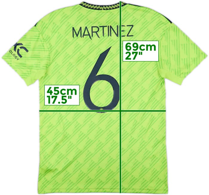 2022-23 Manchester United Third Shirt Martinez #6 - 8/10 - (M)