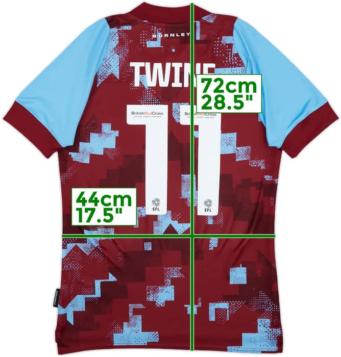 2022-23 Burnley Home Shirt Twine #11 - 9/10 - (S)