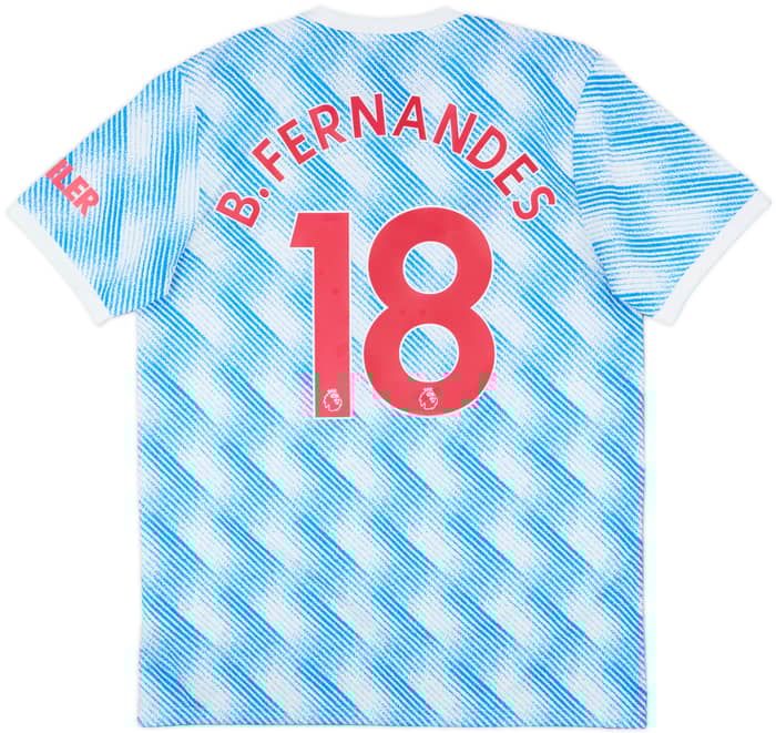 2021-22 Manchester United Away Shirt B.Fernandes #18 - 10/10 - (L)