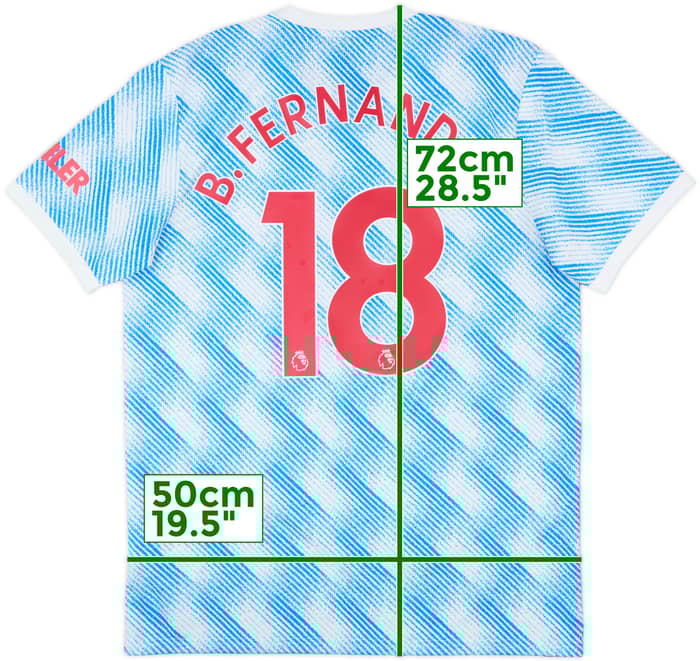 2021-22 Manchester United Away Shirt B.Fernandes #18 - 10/10 - (L)