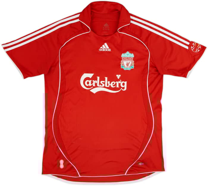 2006-08 Liverpool Home Shirt Agger #5 - 6/10 - (M)