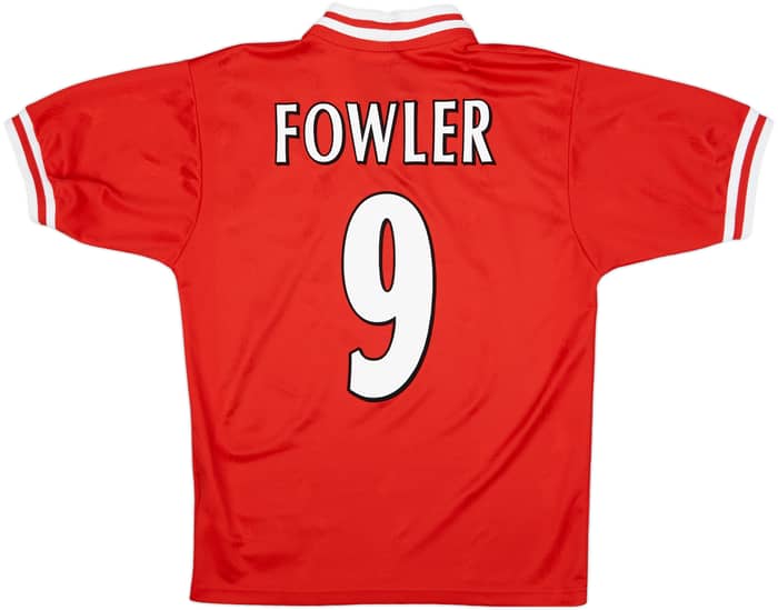 1996-98 Liverpool Home Shirt Fowler #9 - 9/10 - (S)