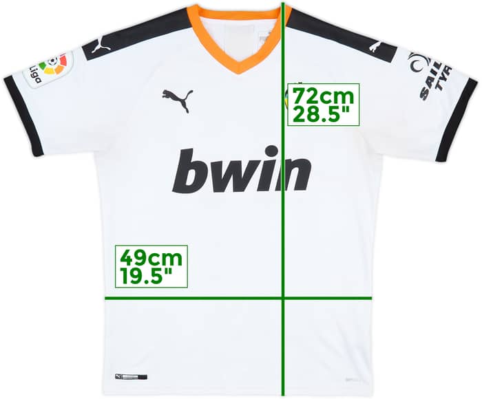 2019-20 Valencia Home Shirt - 7/10 - (M)