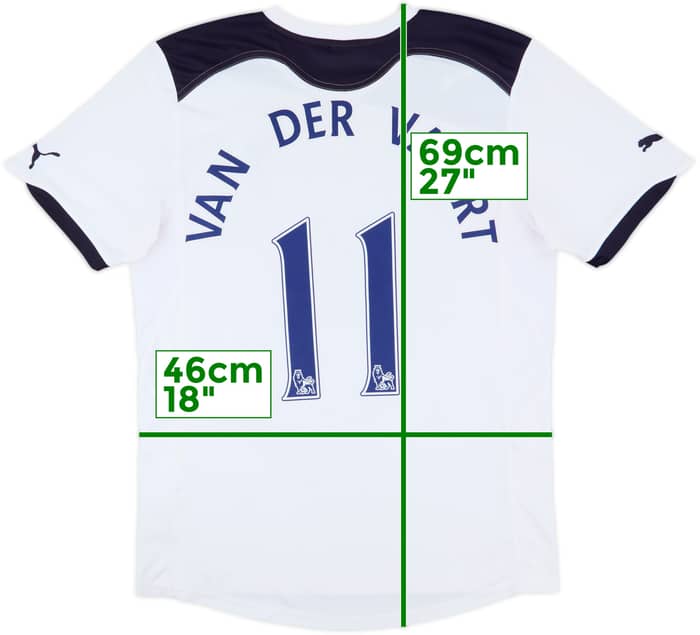 2010-11 Tottenham Home Shirt Van Der Vaart #11 - 9/10 - (S)