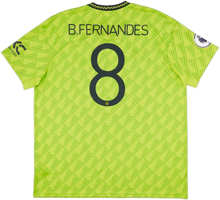 2022-23 Manchester United Third Shirt B.Fernandes #8 - 10/10 - (XXL)