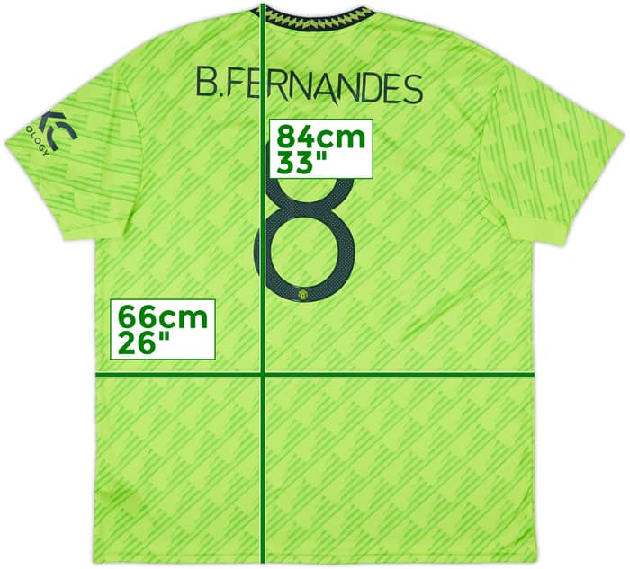 2022-23 Manchester United Third Shirt B.Fernandes #8 - 10/10 - (XXL)
