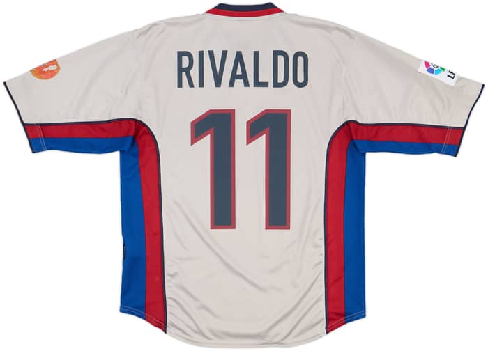 1998-01 Barcelona Away Shirt Rivaldo #11 - 7/10 - (M)
