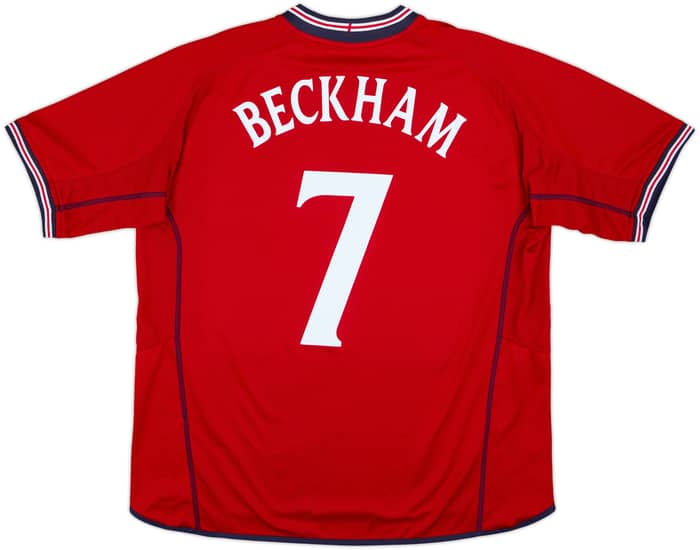 2002-04 England Away Shirt Beckham #7 - 6/10 - (XXL)