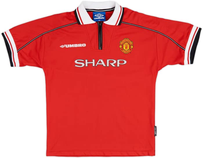 1998-00 Manchester United Home Shirt - 6/10 - (L.Boys)