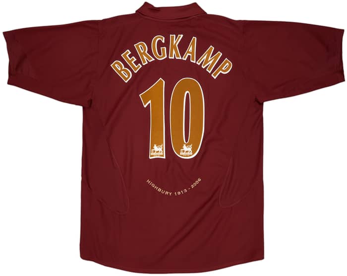 2005-06 Arsenal Home Shirt Bergkamp #10 - 5/10 - (XL)