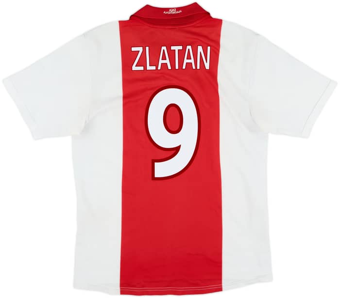 2001-02 Ajax Home Shirt Zlatan #9 - 8/10 - (M)