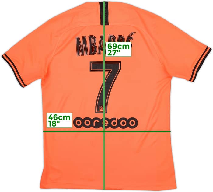 2019-20 Paris Saint-Germain Away Shirt Mbappe #7 - 10/10 - (M)