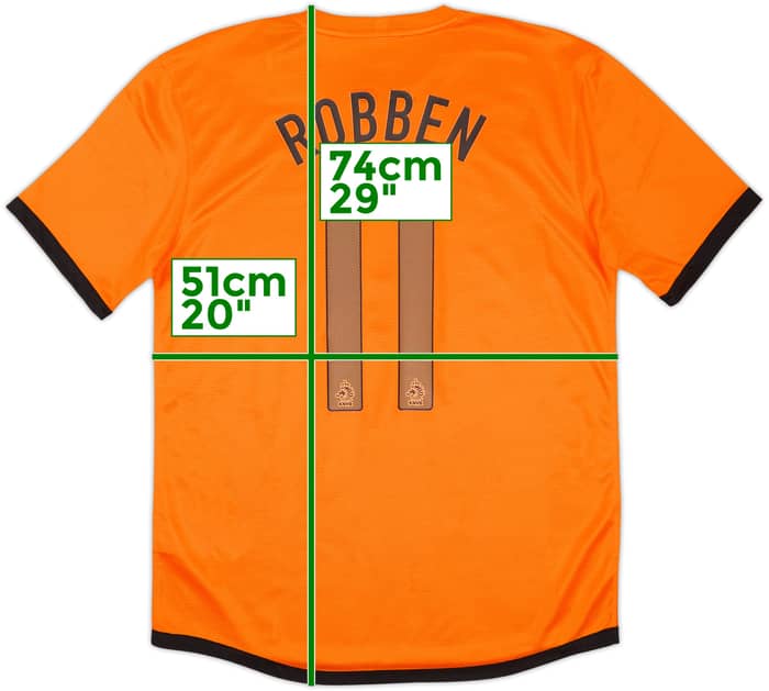 2012-13 Netherlands Home Shirt Robben #11 (M)