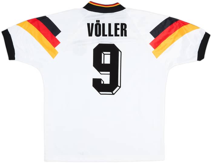 1992-94 Germany Home Shirt Voller #9 - 7/10 - (L)