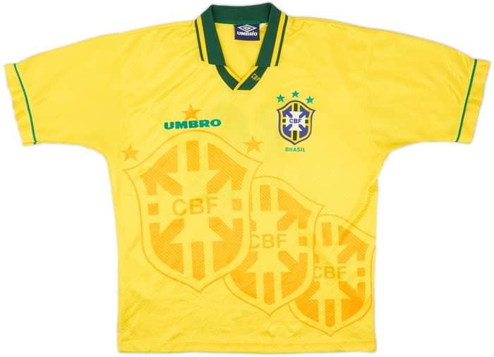 1994 Brazil Home Shirt #10 - 8/10 - (XL)