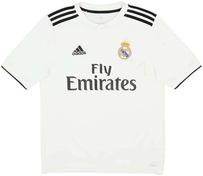 2018-19 Real Madrid Home Shirt - 5/10 - (L.Boys)