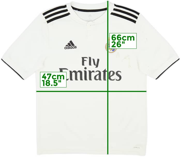 2018-19 Real Madrid Home Shirt - 5/10 - (L.Boys)