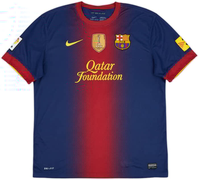 2012-13 Barcelona Home Shirt Iniesta #8 - 8/10 - (L)