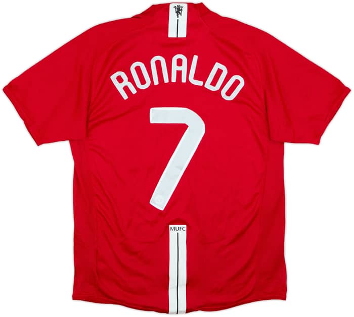 2007-09 Manchester United Home Shirt Ronaldo #7 - 6/10 - (M)