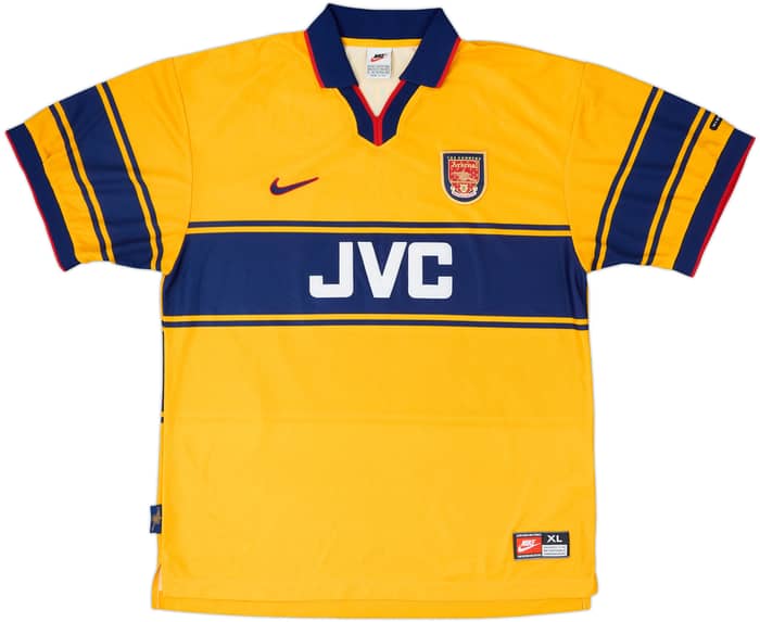 1997-99 Arsenal Away Shirt Bergkamp #10 - 9/10 - (XL)