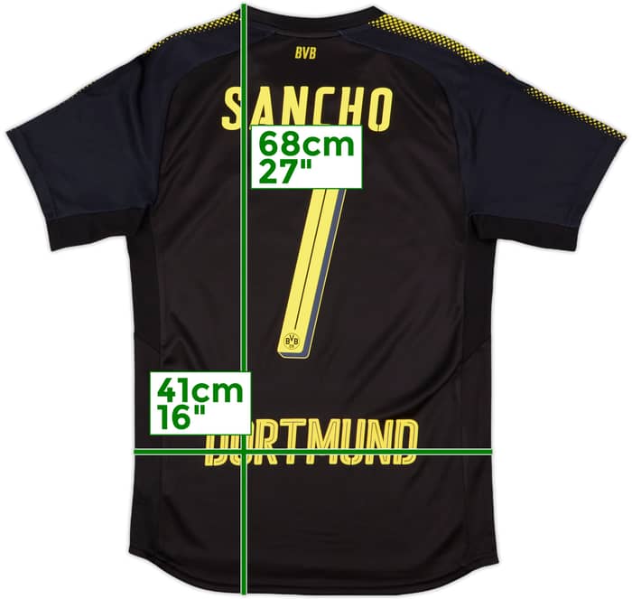 2017-18 Borussia Dortmund Away Shirt Sancho #7 - 10/10 - (S)