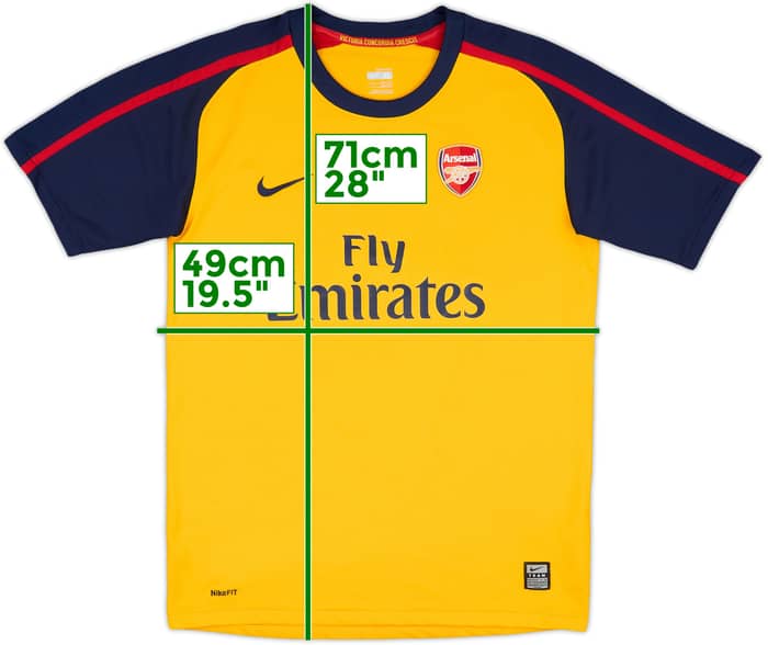 2008-09 Arsenal Away Shirt - 9/10 - (XL.Boys)