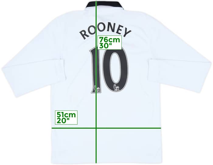 2014-15 Manchester United Away L/S Shirt Rooney #10 - 6/10 - (M)