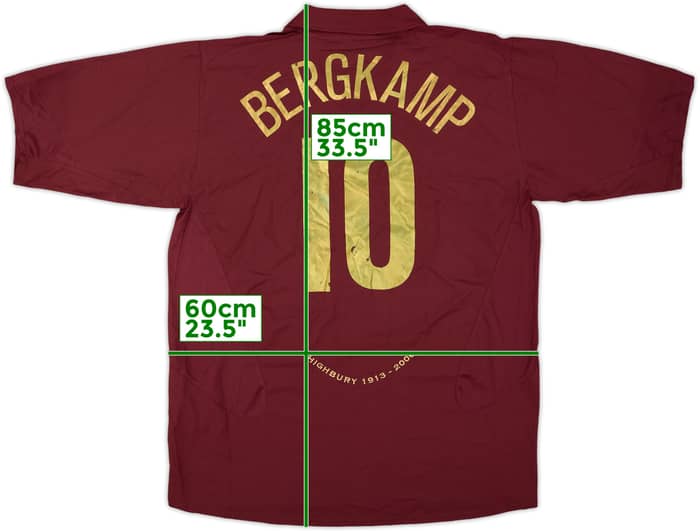 2005-06 Arsenal Home Shirt Bergkamp #10 (XXL)