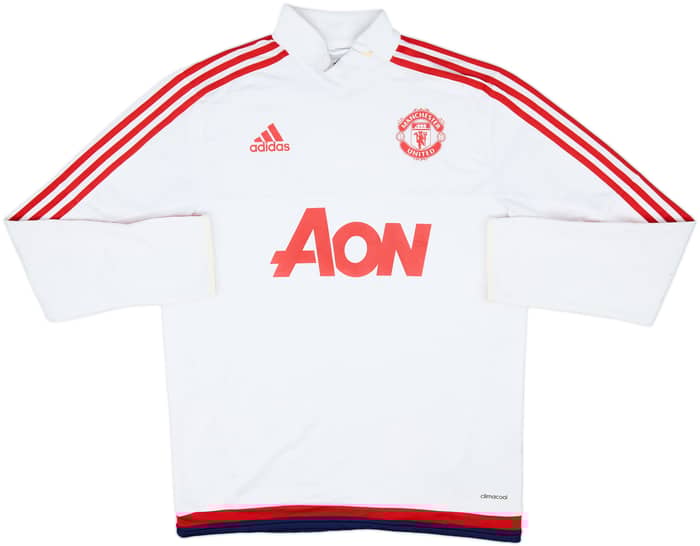 2015-16 Manchester United adidas 1/4 Zip Drill Top - 7/10 - (XL)
