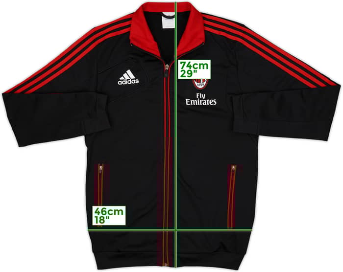 2012-13 AC Milan adidas Track Jacket - 9/10 - (M)