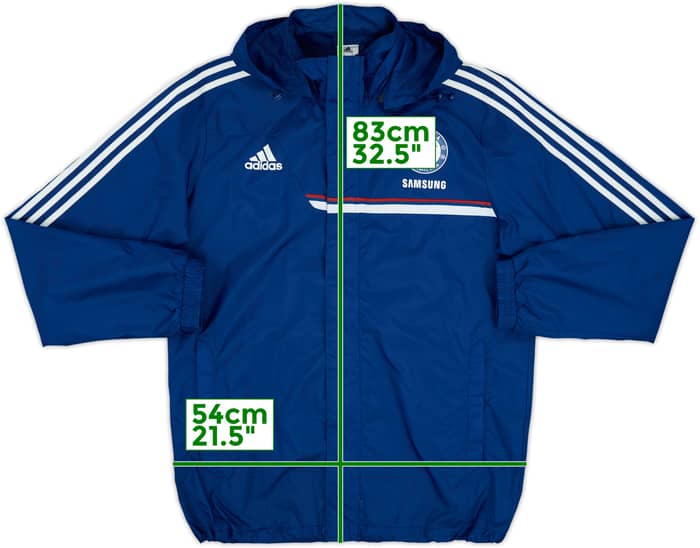 2013-14 Chelsea adidas Hooded Rain Jacket - 5/10 - (L)