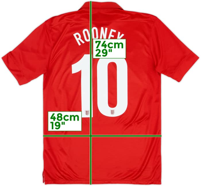 2013 England Away 150th Anniversary Shirt Rooney #10 - 5/10 - (M)