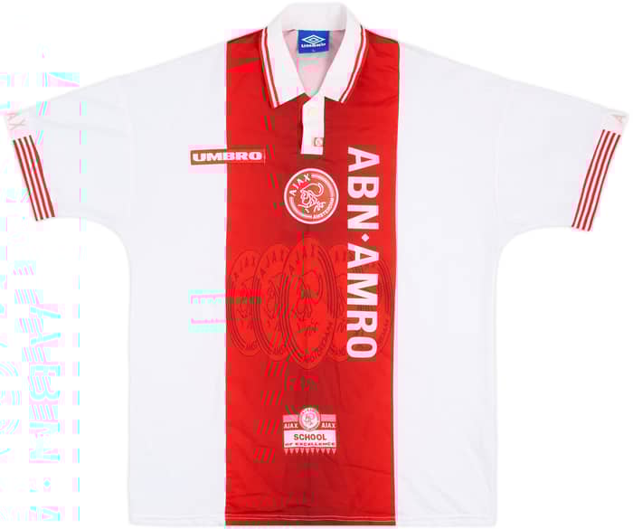 1997-98 Ajax Home Shirt F.De Boer #4 - 8/10 - (XL)