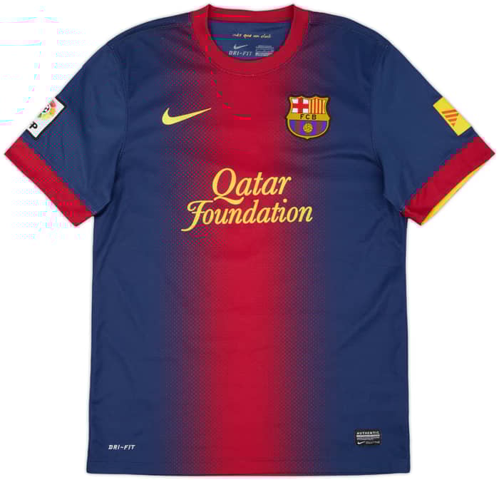 2012-13 Barcelona Home Shirt Fabregas #4 - 8/10 - (S)